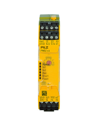 750104 Pilz PNOZ s4 Relè Sicurezza 24VDC 3NO 1NC