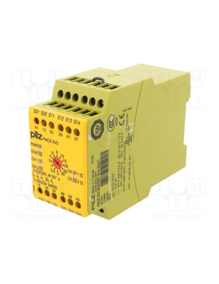 774540 Pilz relè sicurezza PNOZ XV3 24V DC DIN rail