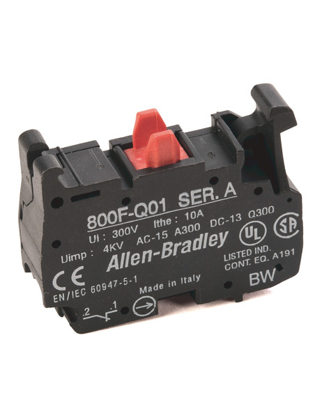 800F-Q01 Allen-Bradley Contatto 1NC 22.5mm Spring-Clamp