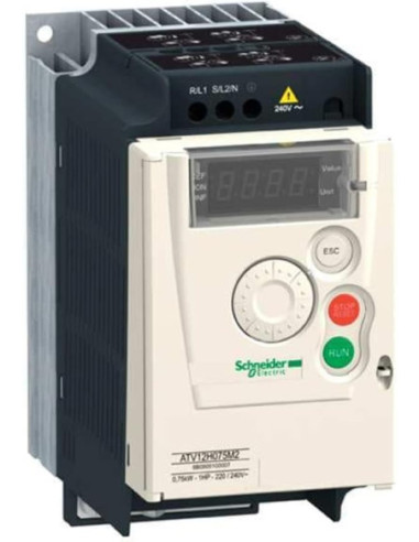 ATV12H037M2 Schneider: Variatore velocità 0,37 kW 230 V monofase