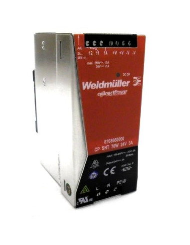 8708660000 Weidmuller Alimentatore Switching 24V 3A DIN Rail